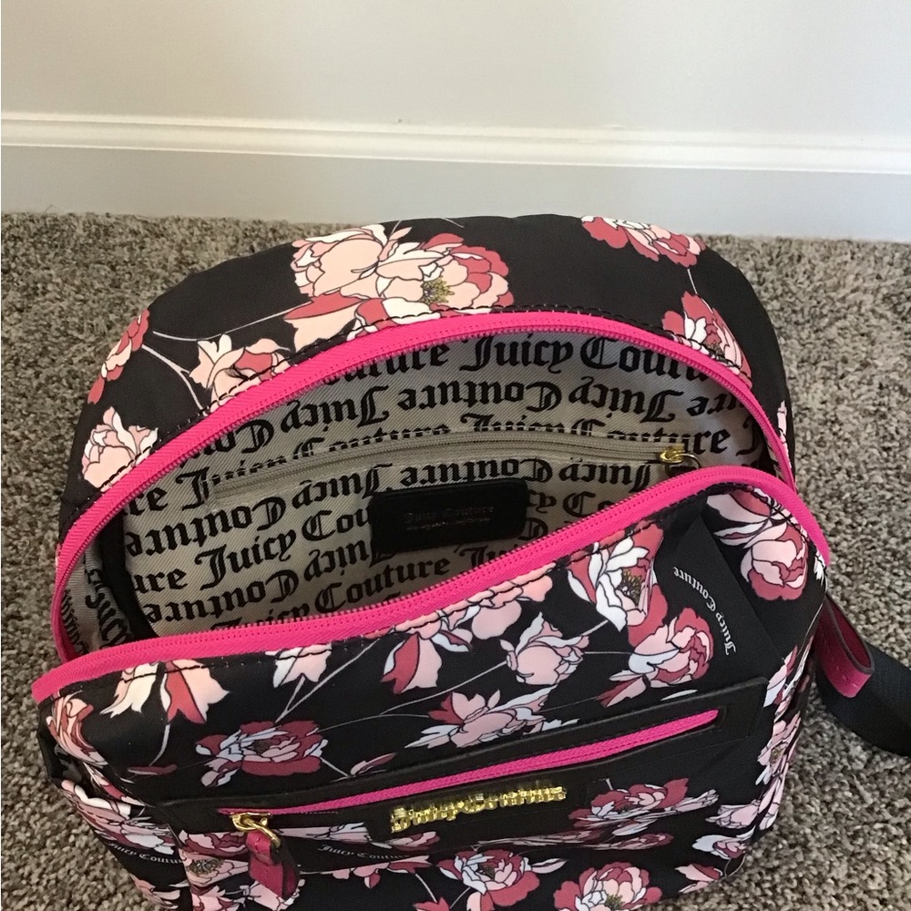 Juicy Couture “Pretty Rose Black Lollipop Large Backpack” - Picture 3 of 4